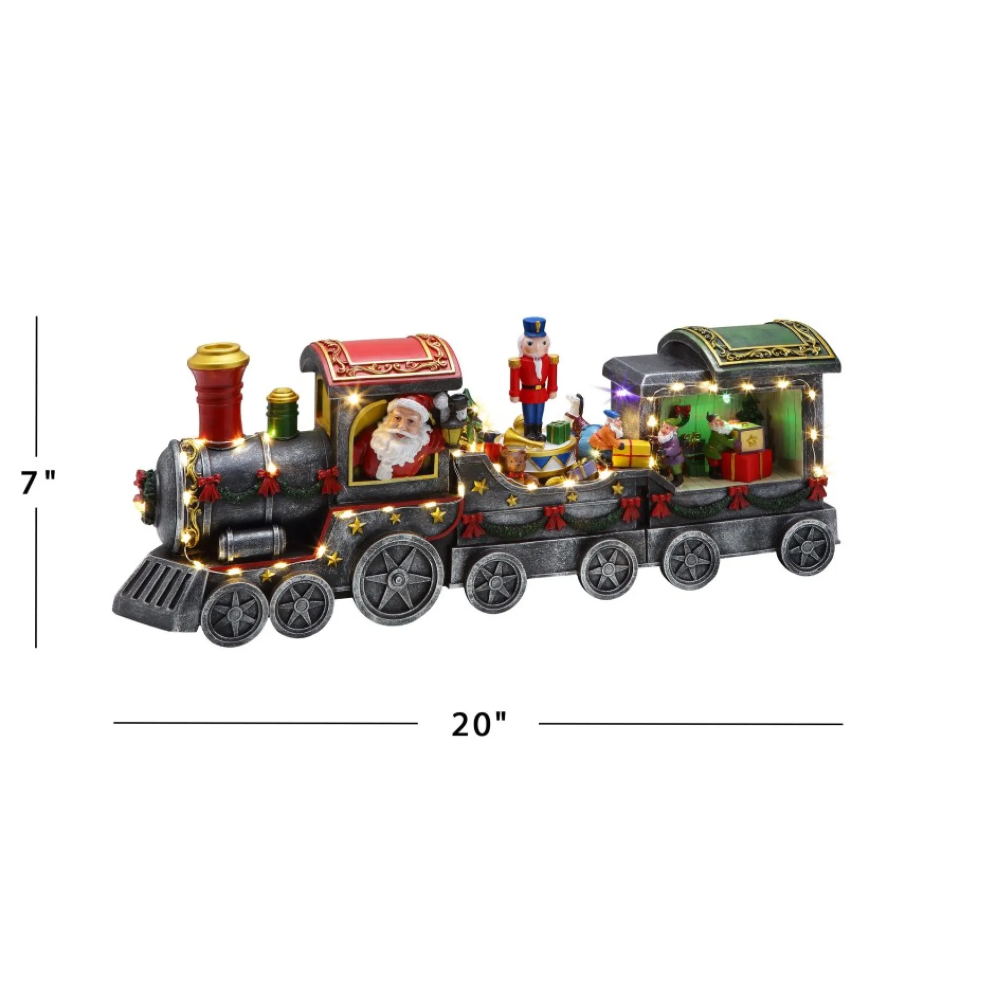 Mr. Christmas Musical Decor>20" Animated Christmas Train