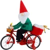Mr. Christmas Musical Decor>11" Animated Cycling Gnome
