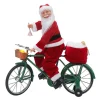 Mr. Christmas Musical Decor>23" Animated Cycling Santa
