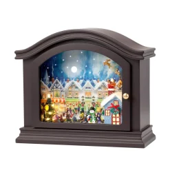 Mr. Christmas Musical Decor>12" Animated Mantel Music Box
