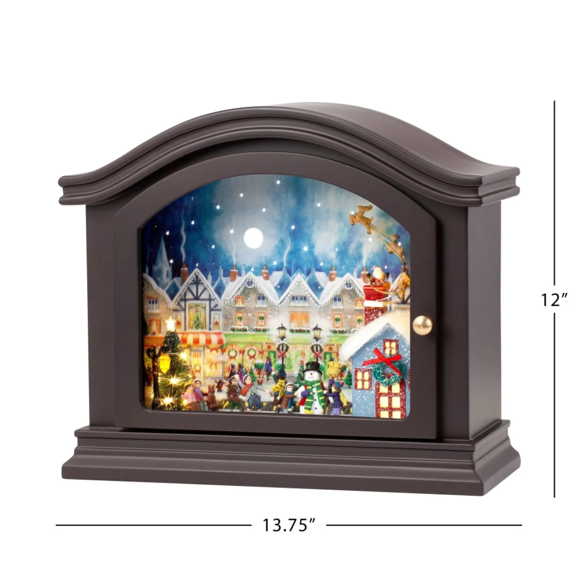 Mr. Christmas Musical Decor>12" Animated Mantel Music Box