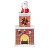 Mr. Christmas Musical Decor>16" Animated Santa In Chimney - White