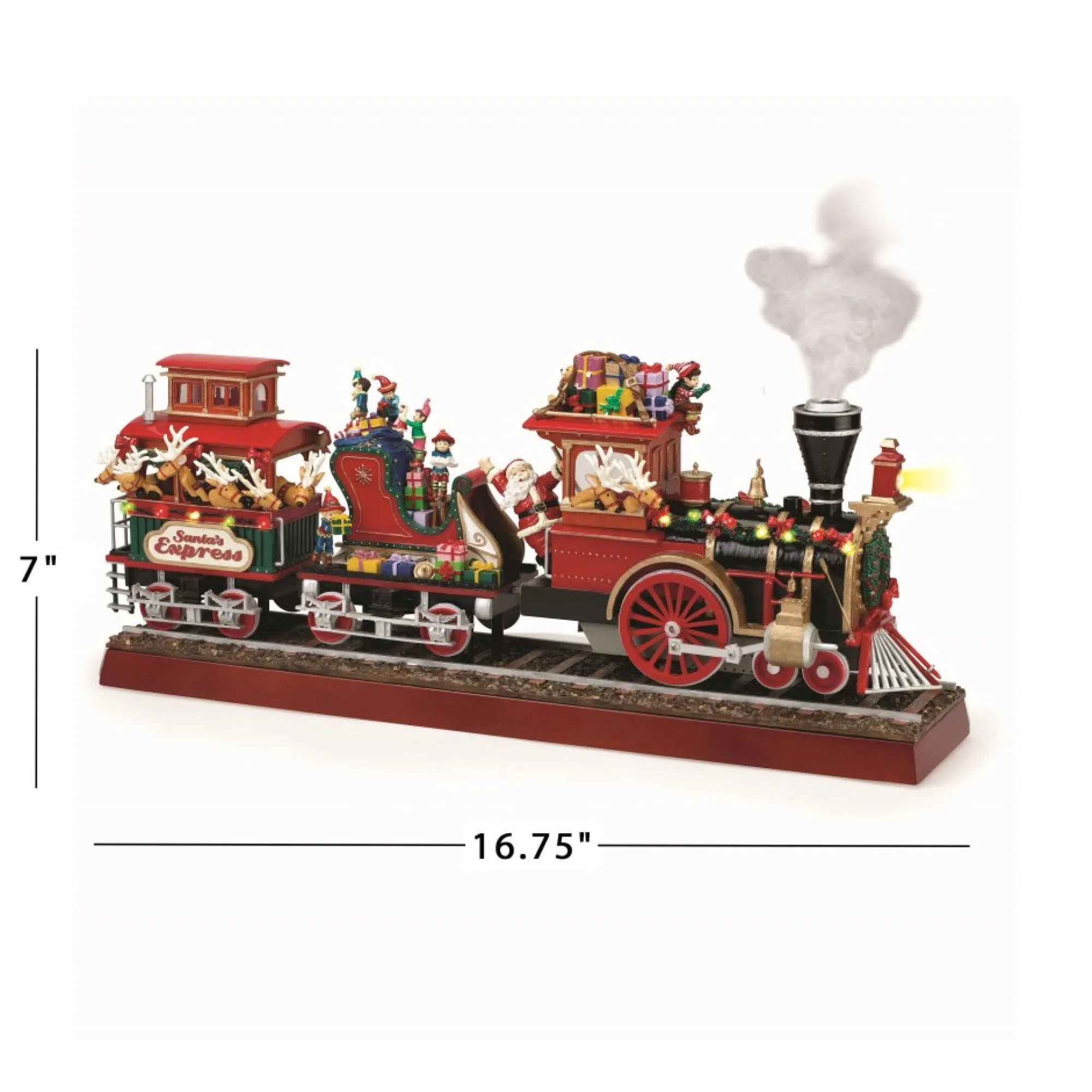 Mr. Christmas Musical Decor>16.75" Animated Santa's Express