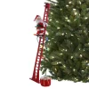 Mr. Christmas Musical Decor>43" Animated Super Climbing Sculpted White Santa
