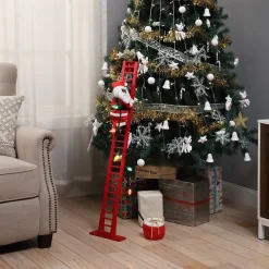 Mr. Christmas Climbers>43" Animated Super Climbing Black Santa