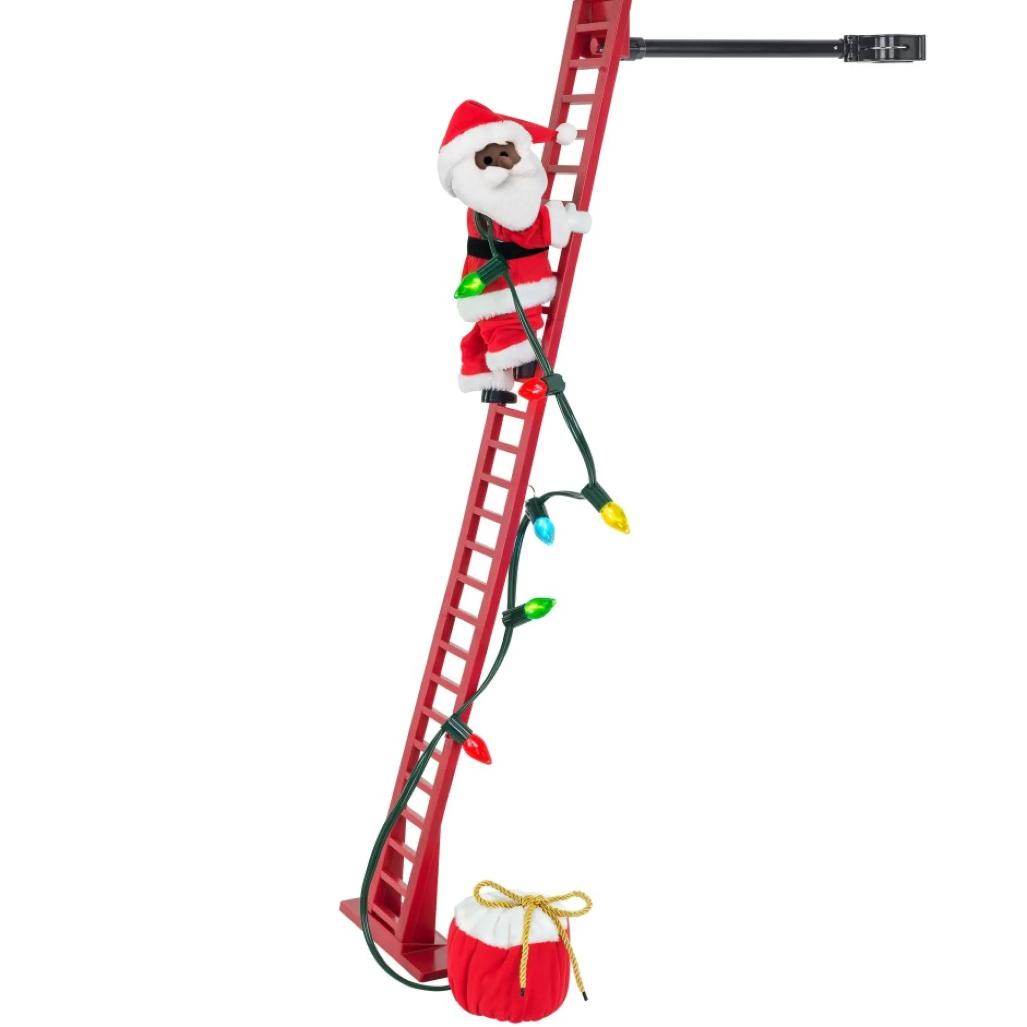 Mr. Christmas Climbers>43" Animated Super Climbing Black Santa