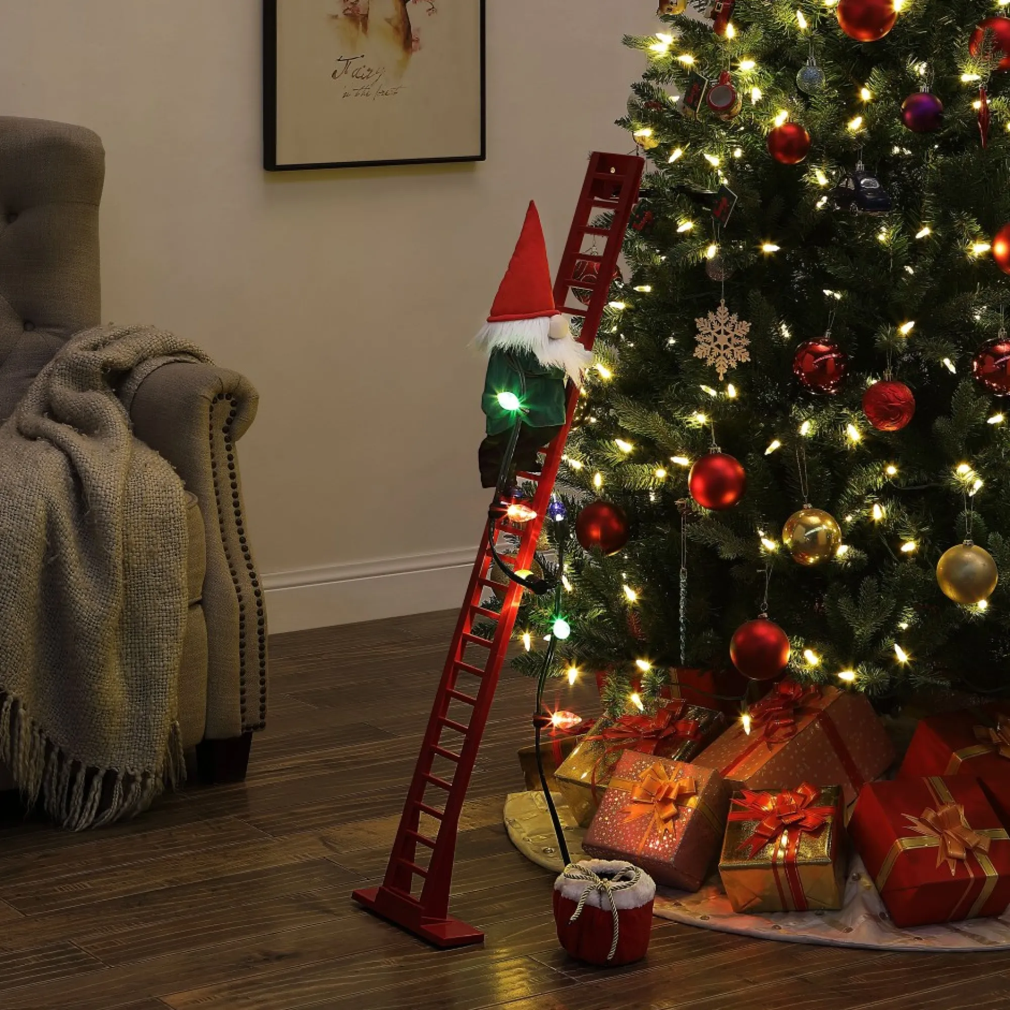 Mr. Christmas Climbers>43" Animated Super Climbing Gnome