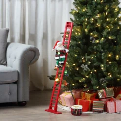 Mr. Christmas Super Climbers>43" Animated Super Climbing Plaid Santa