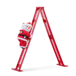 Mr. Christmas Musical Decor>17" Animated Tabletop Climbing Snowman