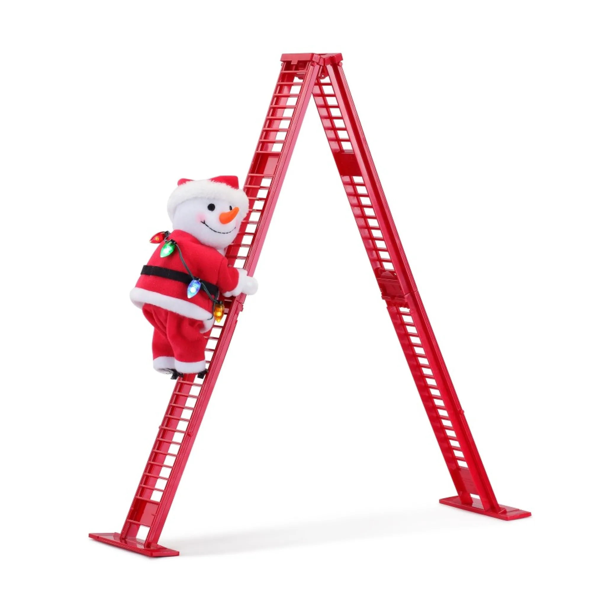 Mr. Christmas Musical Decor>17" Animated Tabletop Climbing Snowman