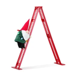 Mr. Christmas Musical Decor>17" Animated Tabletop Climbing Gnome