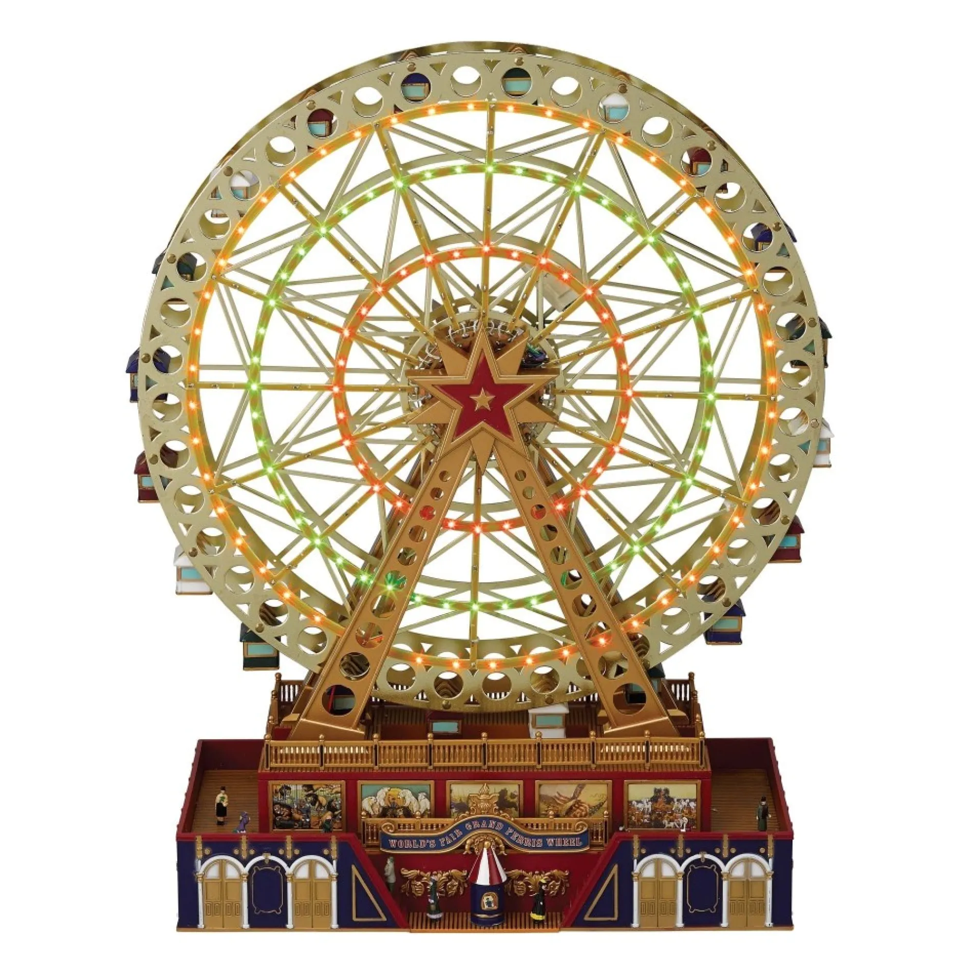 Mr. Christmas Musical Decor>15" Animated World's Fair Grand Ferris Wheel