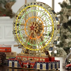 Mr. Christmas Musical Decor>15" Animated World's Fair Grand Ferris Wheel