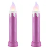 Mr. Christmas Blow Molds>24" Glitter Blow Mold Candle - Set Of 2 Pink