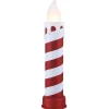 Mr. Christmas Blow Molds>24" Glittery Blow Mold Candle - Red & White
