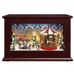 Mr. Christmas Music Boxes>13" Heirloom Christmas Music Box