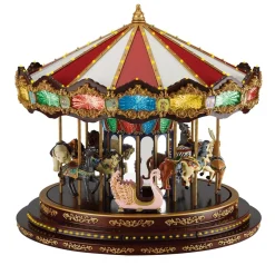 Mr. Christmas Carousels>15" Marquee Deluxe Carousel