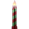 Mr. Christmas Blow Molds>36" Metallic Blow Mold Candle - Red & Green