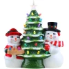 Mr. Christmas Character Trees>12" Mr & Mrs Snowman Nostalgic Ceramic Tree