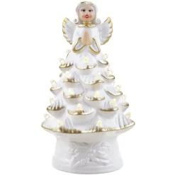 Mr. Christmas Character Trees>8.5" Nostalgic Ceramic Angel Tree