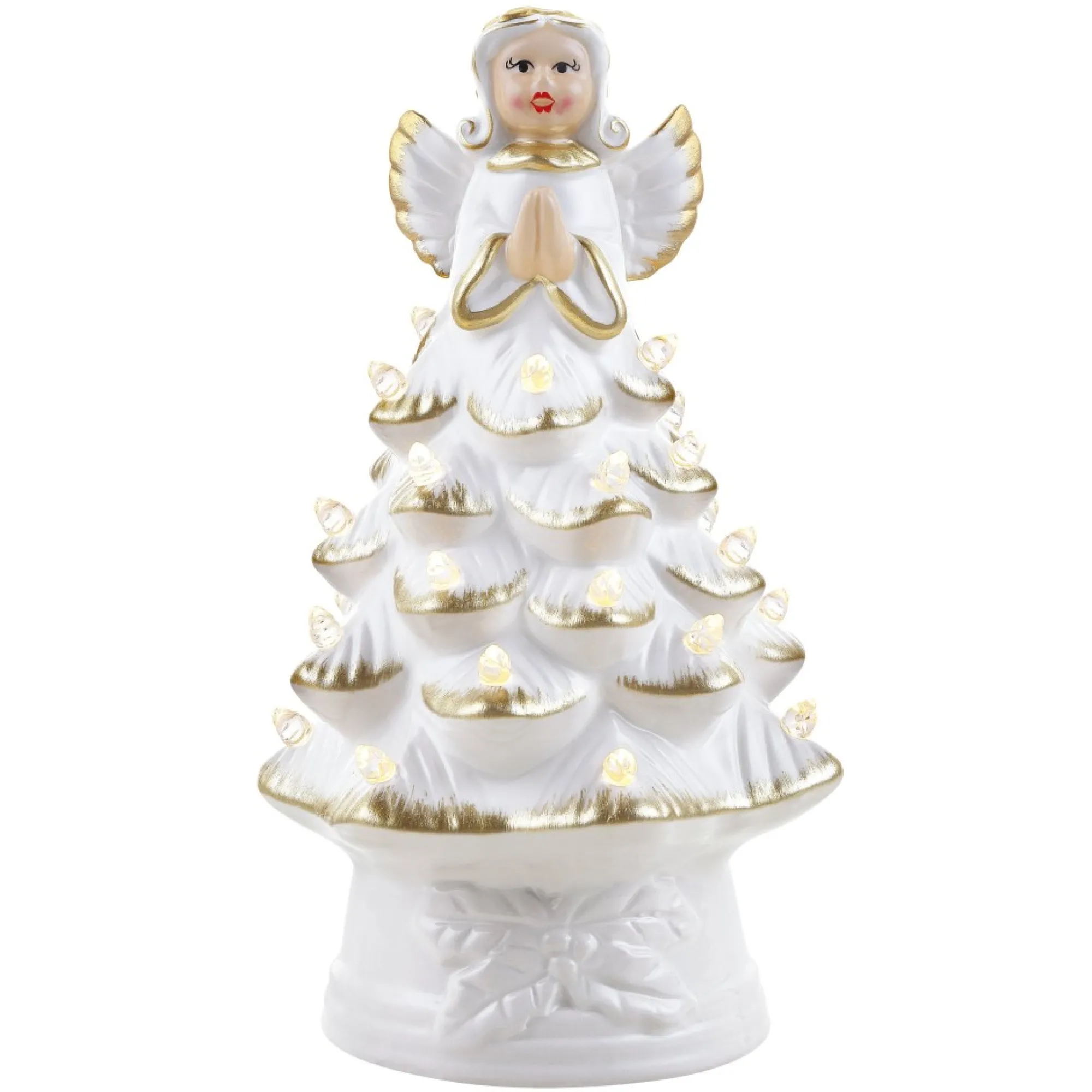 Mr. Christmas Character Trees>8.5" Nostalgic Ceramic Angel Tree