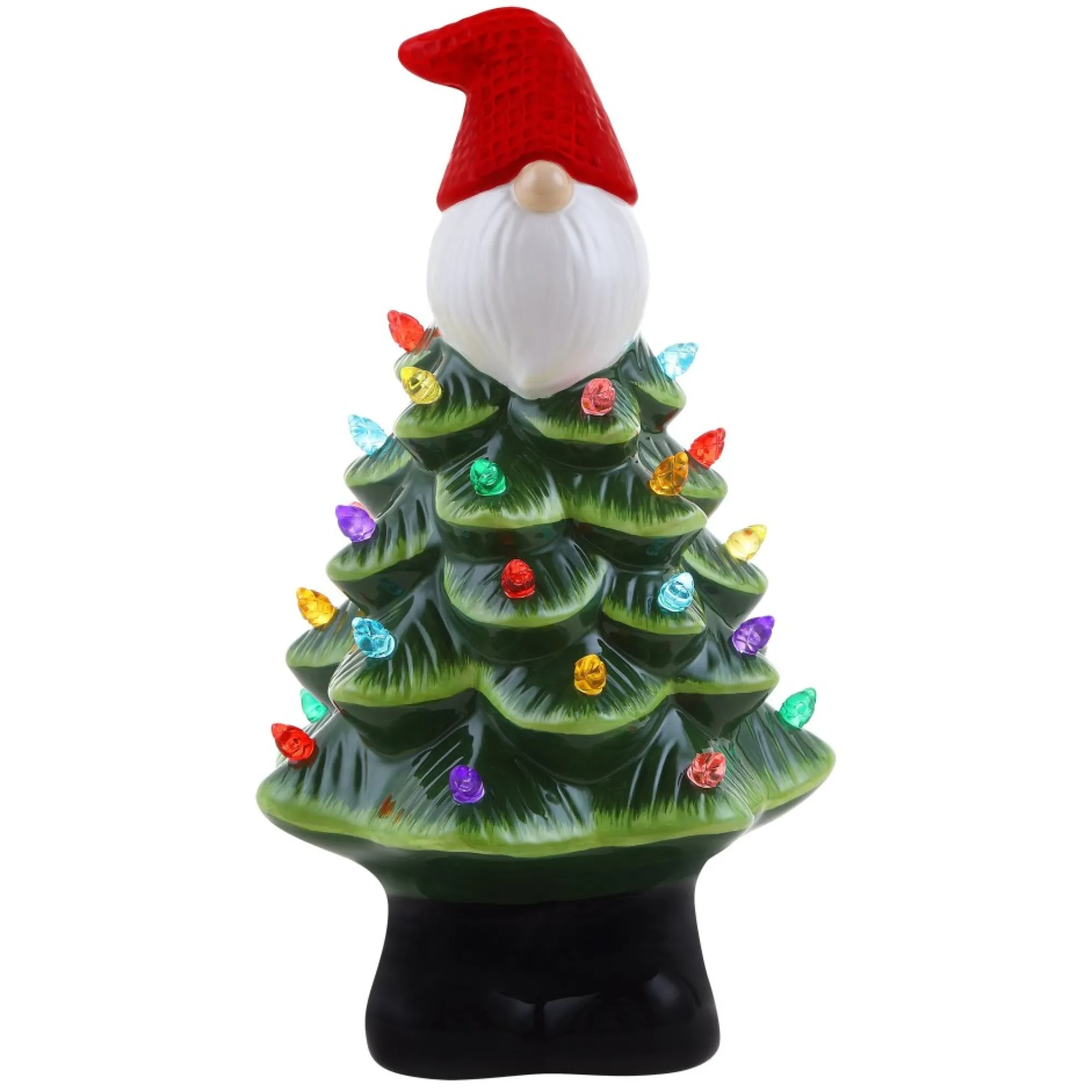 Mr. Christmas Character Trees>8.5" Nostalgic Ceramic Gnome Tree