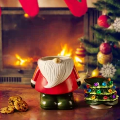 Mr. Christmas Cookie Jars>10.75" Nostalgic Ceramic Lit Gnome Cookie Jar