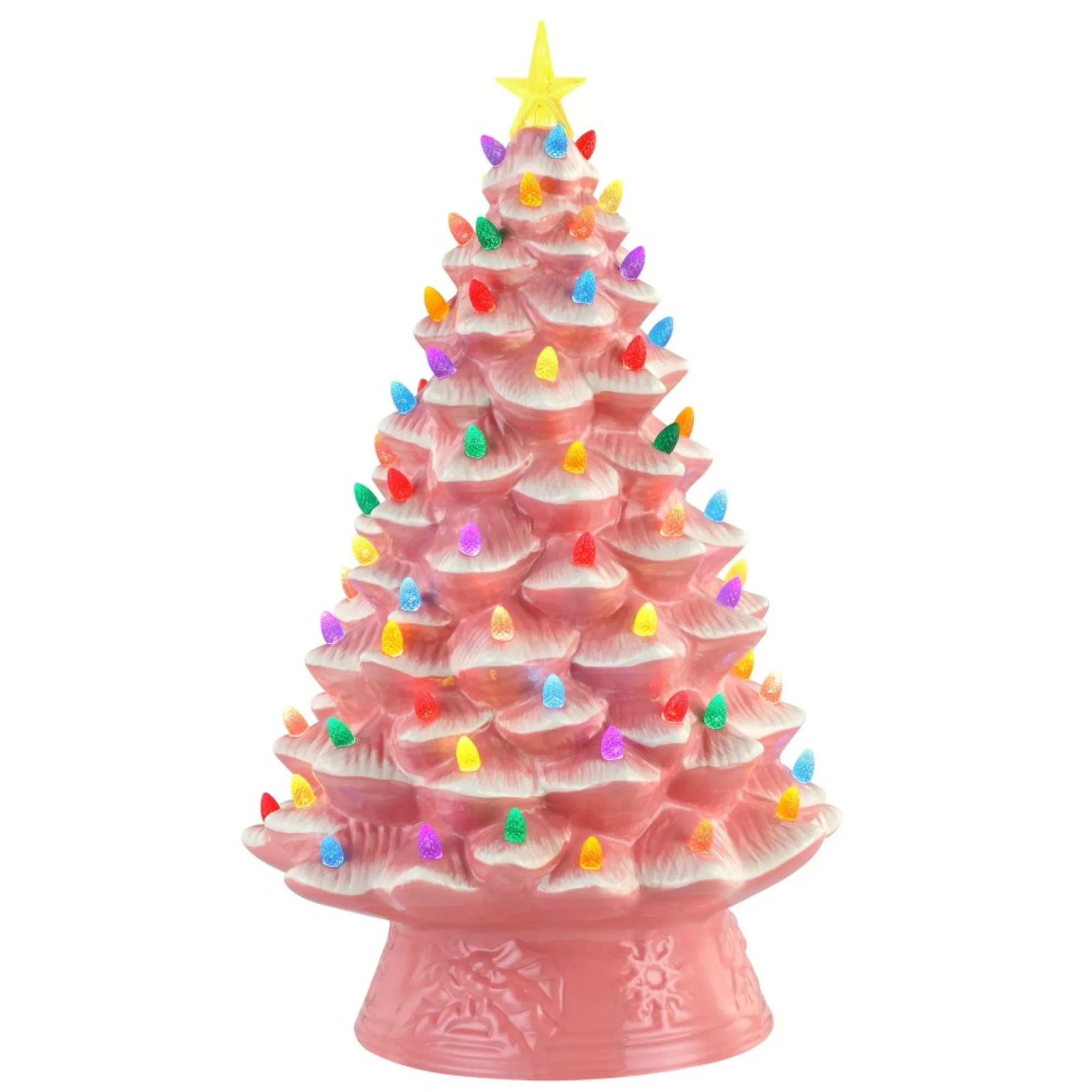 Mr. Christmas Pink Ceramic Trees>18" Nostalgic Ceramic Tree - Pink