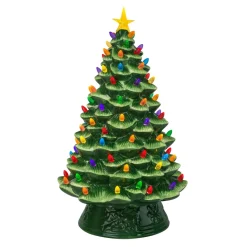 Mr. Christmas Green Ceramic Trees>18" Nostalgic Ceramic Tree - Green