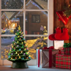 Mr. Christmas Green Ceramic Trees><noscript><img width=