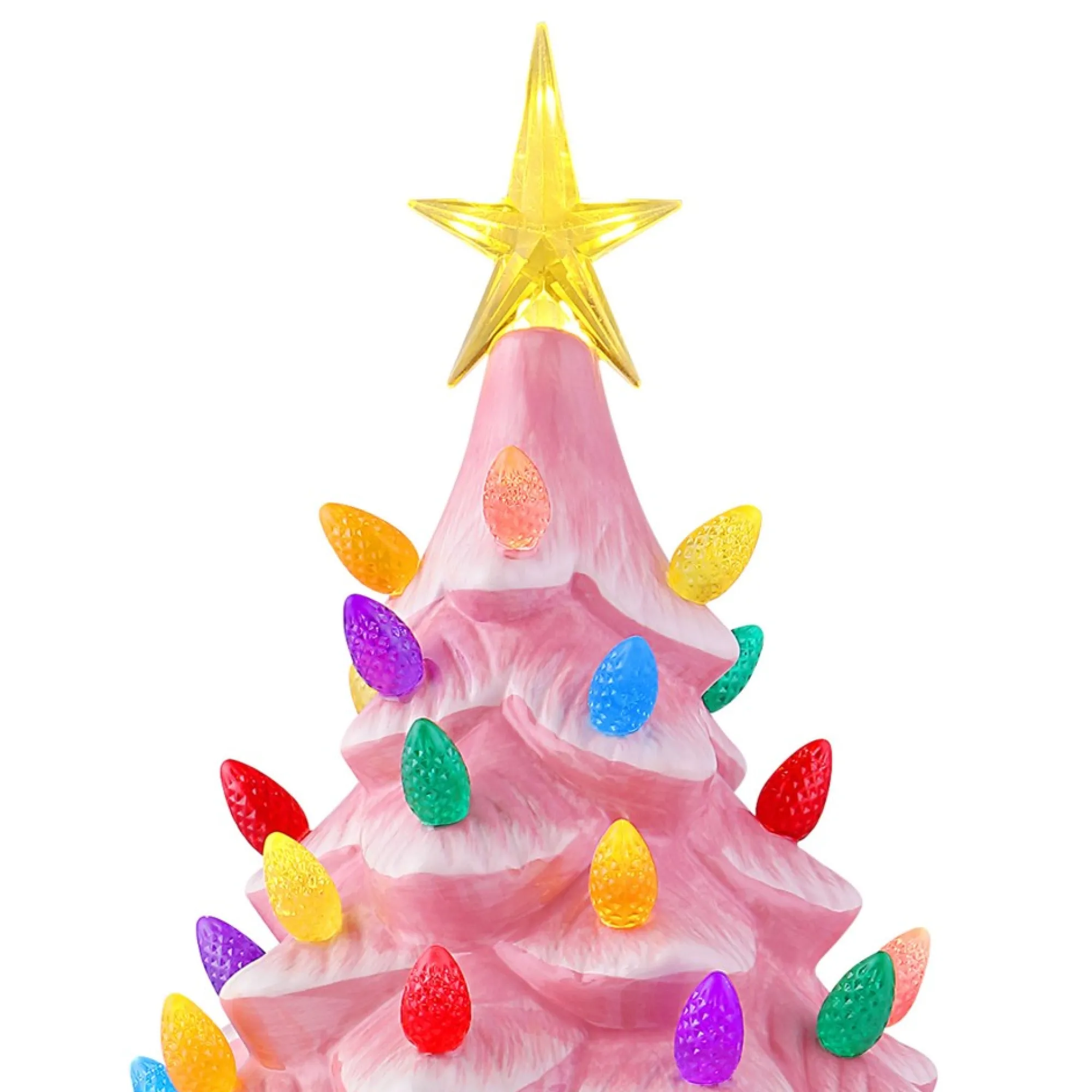 Mr. Christmas Pink Ceramic Trees>24" Nostalgic Ceramic Tree - Pink