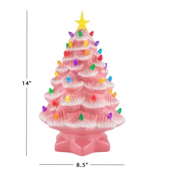 Mr. Christmas Pink Ceramic Trees><noscript><img width=