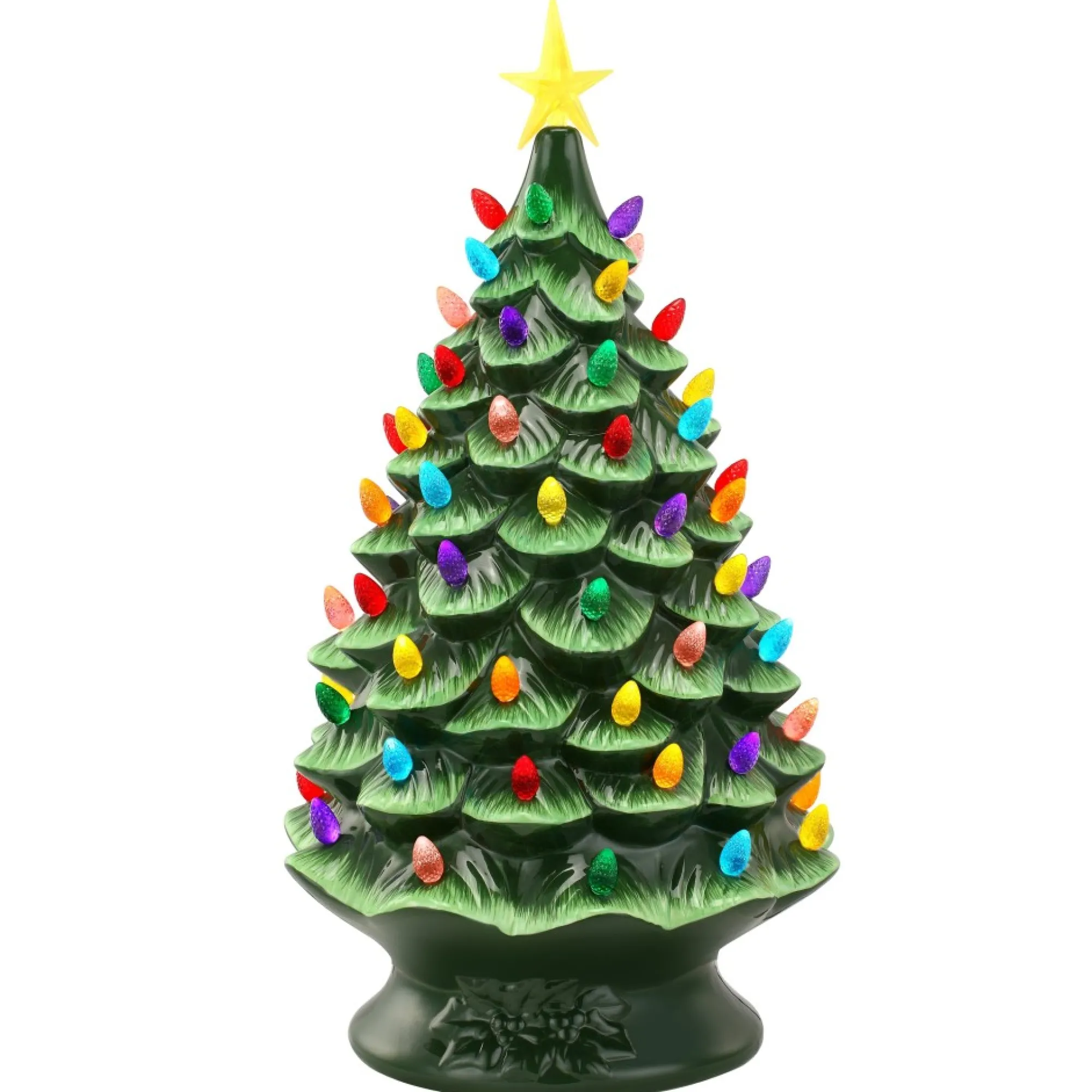 Mr. Christmas Green Ceramic Trees>24" Nostalgic Ceramic Tree - Green