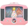 Mr. Christmas Musical Decor>12" Nostalgic Tree Radio - Pink