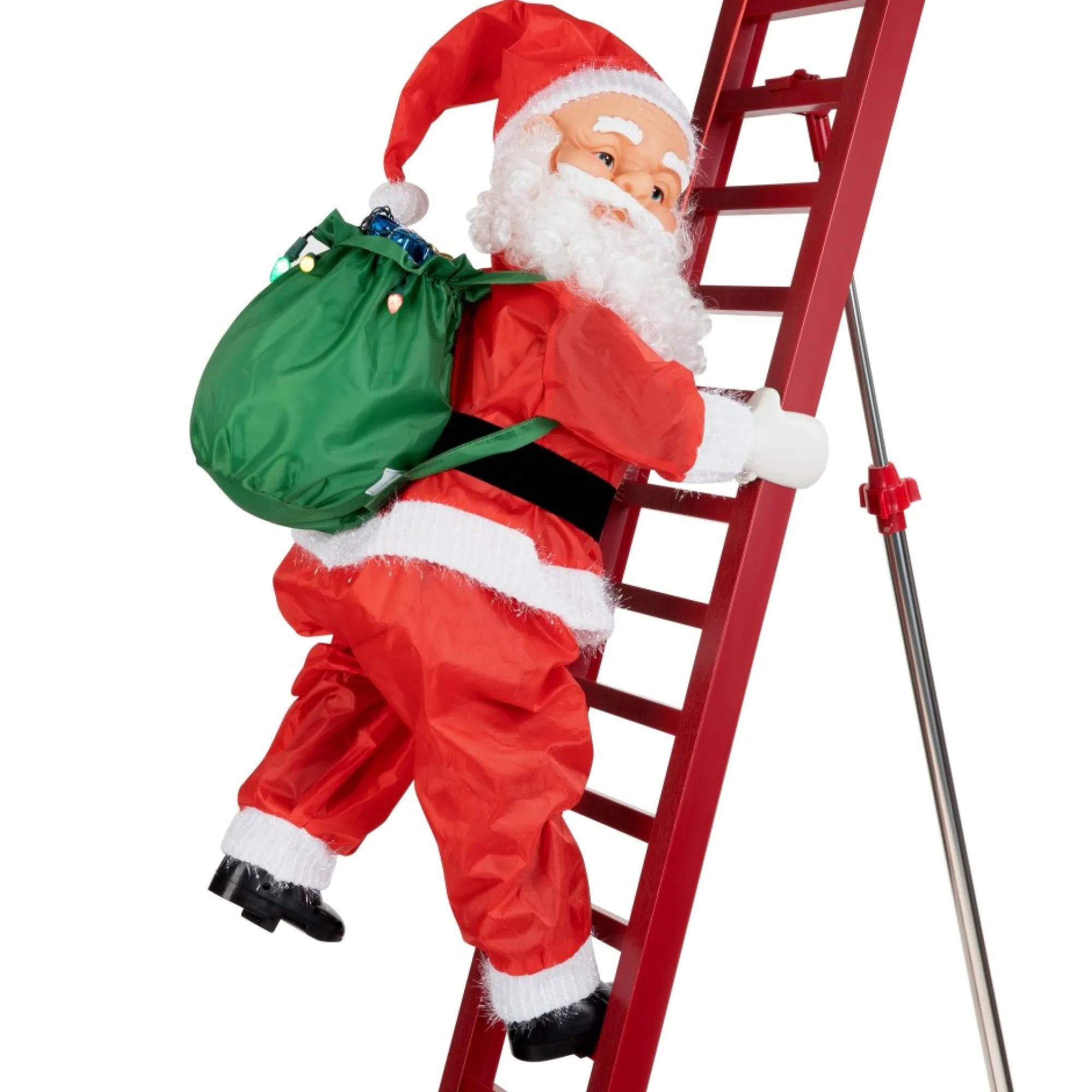Mr. Christmas Musical Decor>10' Outdoor Animated Super Climbing Santa