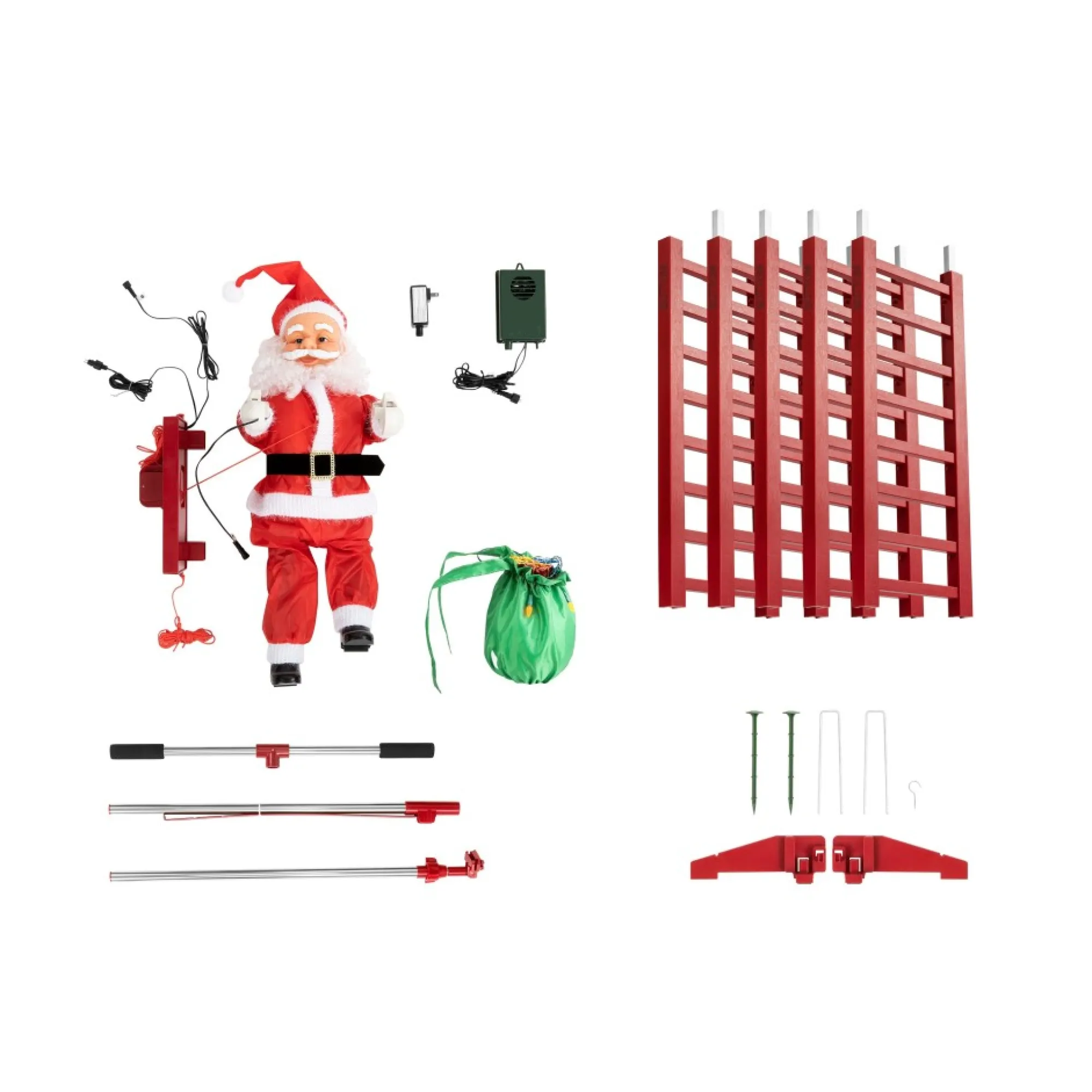 Mr. Christmas Musical Decor>10' Outdoor Animated Super Climbing Santa
