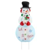 Mr. Christmas Signs>32" Outdoor Metal Snowman Sign
