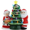 Mr. Christmas Character Trees>9.25" Santa & Mrs. Claus Nostalgic Ceramic Tree