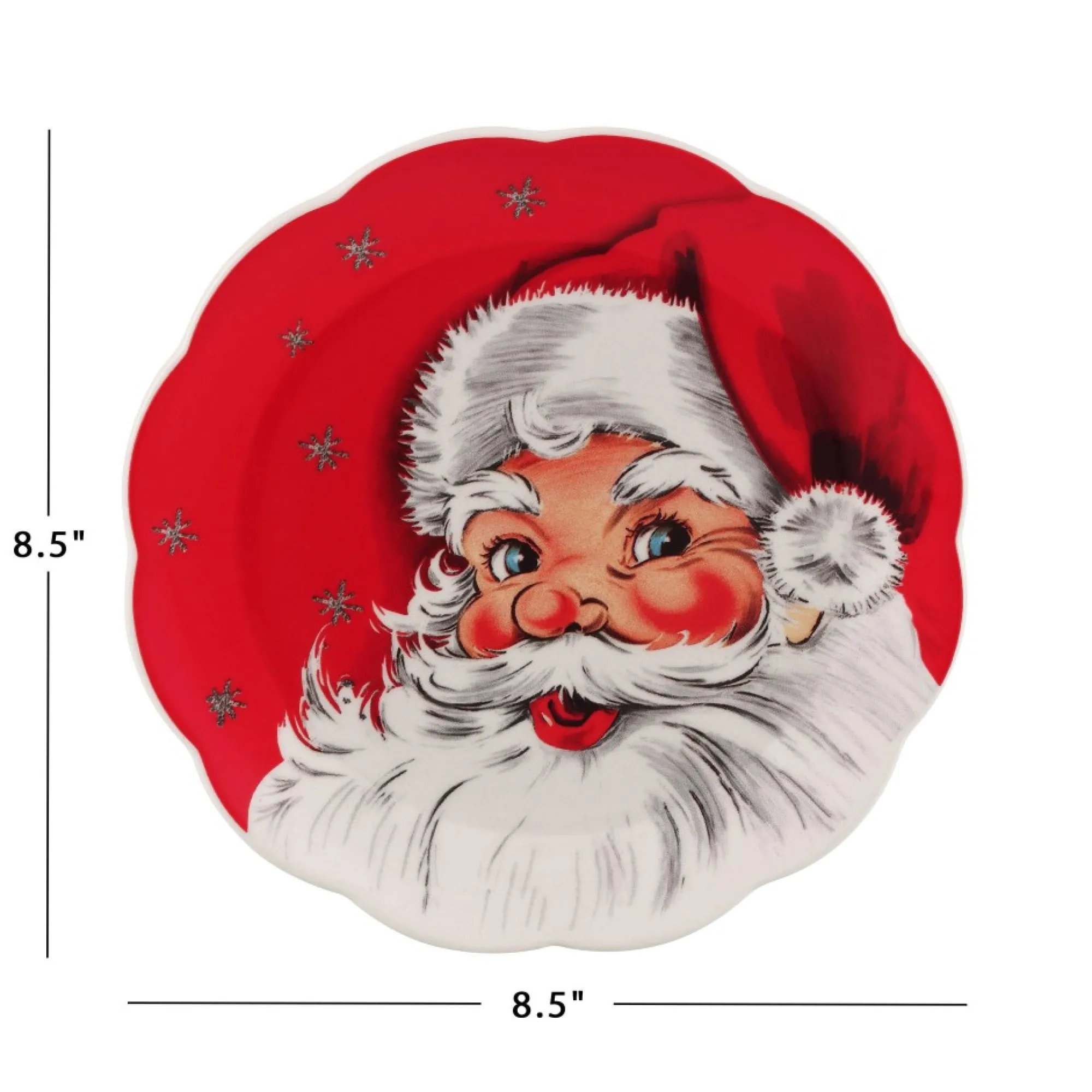 Mr. Christmas Plates & Platters>8.5" Set Of 4 Nostalgic Ceramic Plates