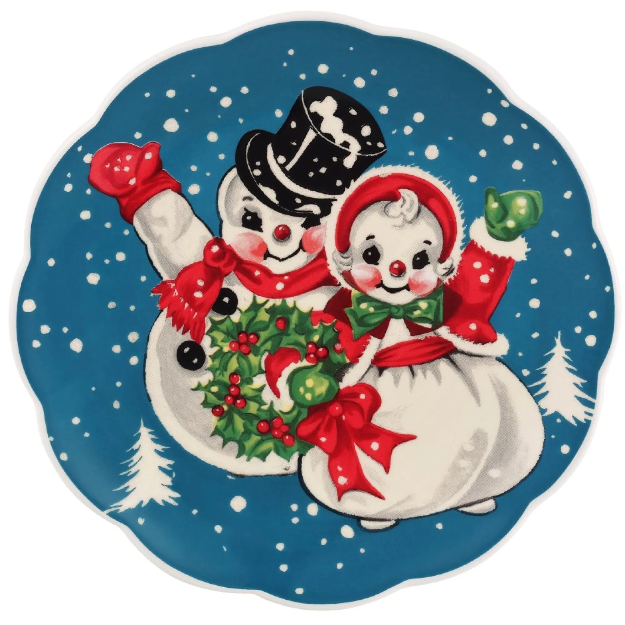 Mr. Christmas Plates & Platters>8.5" Set Of 4 Nostalgic Ceramic Plates