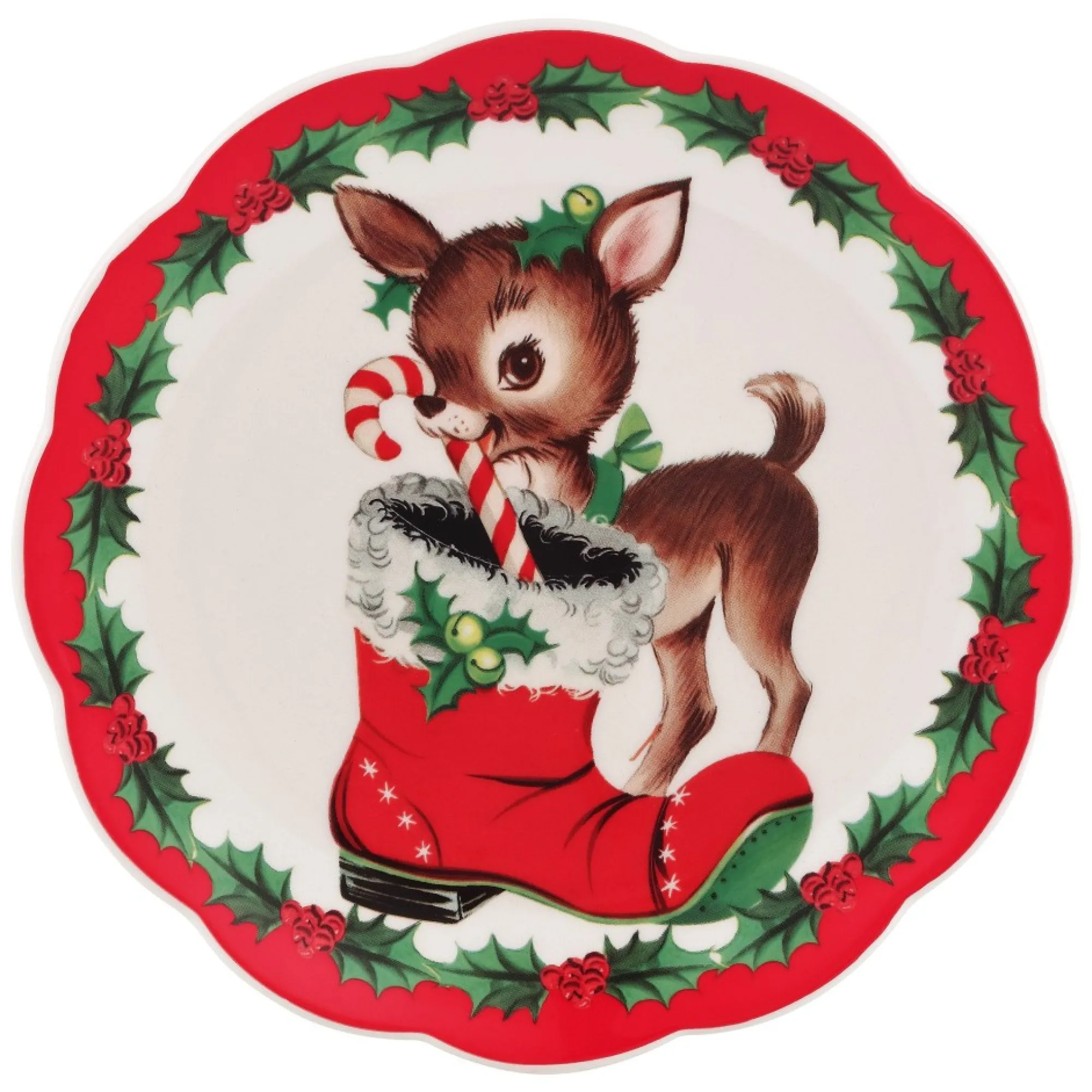 Mr. Christmas Plates & Platters>8.5" Set Of 4 Nostalgic Ceramic Plates