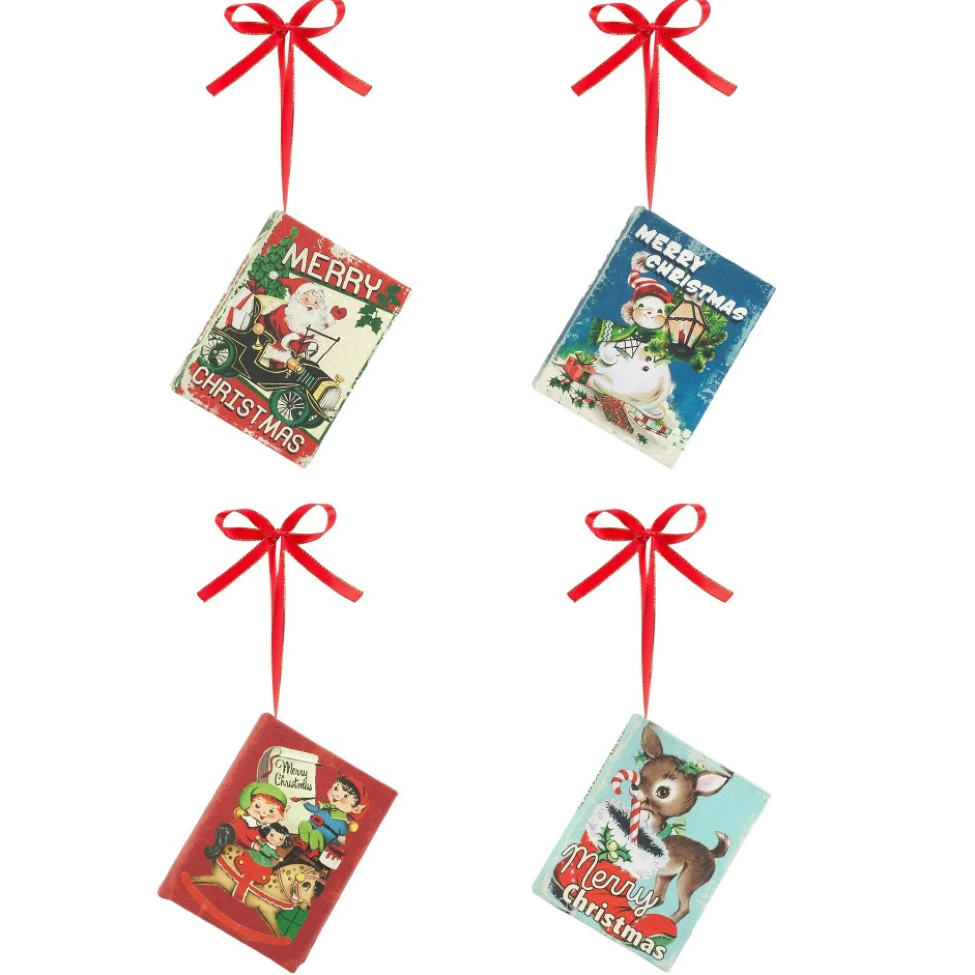 Mr. Christmas Musical Decor>3.75" Set Of 4 Nostalgic Musical Songbooks
