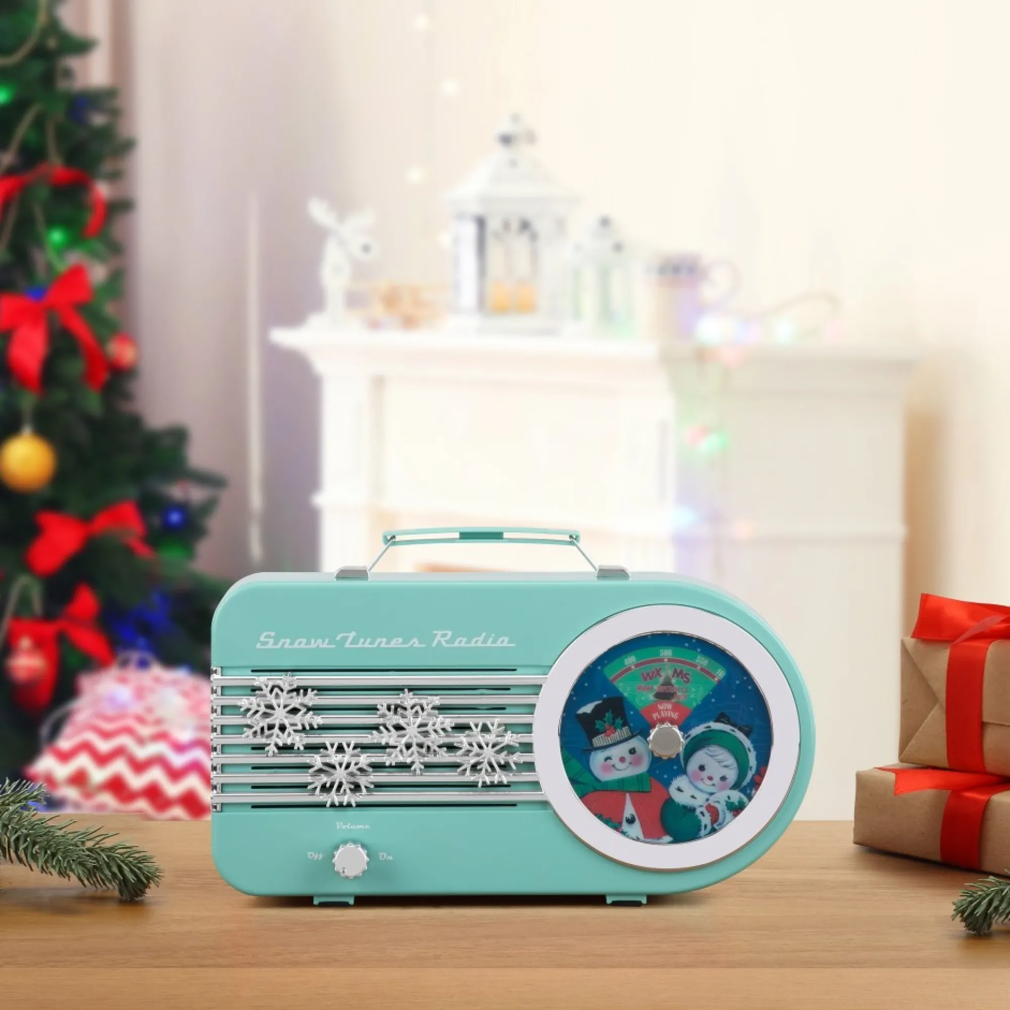 Mr. Christmas Musical Decor>10.5" Snow Tunes Radio