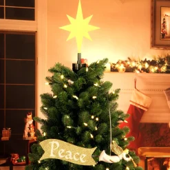 Mr. Christmas Tree Toppers>Animated Angel Tree Topper With Banner