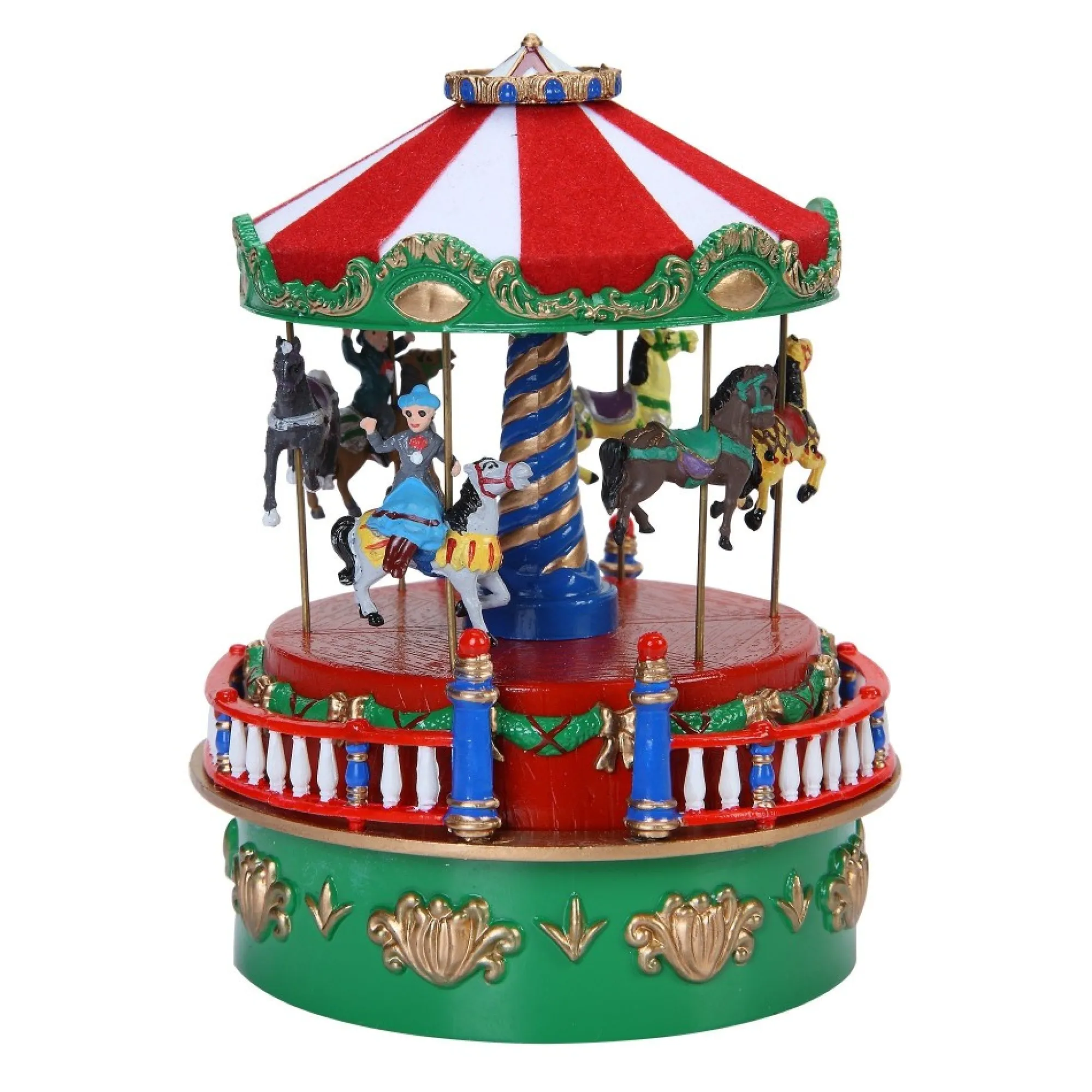 Mr. Christmas Carousels>Mini Carnival Music Box - Carousel