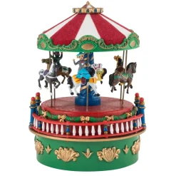 Mr. Christmas Musical Decor></noscript>Mini Carnival Music Box - Carousel