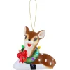 Mr. Christmas Ornaments>Mini Nostalgic Ceramic Figure - Reindeer
