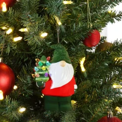 Mr. Christmas Ornaments>Mini Nostalgic Ceramic Figure - Gnome