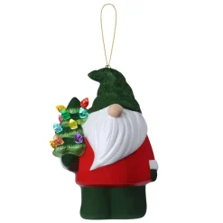 Mr. Christmas Ornaments>Mini Nostalgic Ceramic Figure - Gnome