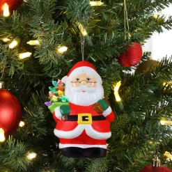 Mr. Christmas Ornaments>Mini Nostalgic Ceramic Figure - White Santa